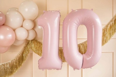 Balon foliowy Cyfra ''0'', 72cm, jasny różowy Partydeco Balon foliowy Cyfra ''0'', 72cm, jasny różowy Partydeco