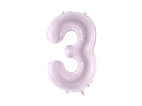 Balon foliowy Cyfra ''3"', 72cm, fiolet Partydeco Balon foliowy Cyfra ''3"', 72cm, fiolet Partydeco