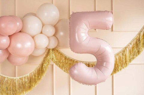 Balon foliowy Cyfra ''5'', 72cm, jasny różowy Partydeco Balon foliowy Cyfra ''5'', 72cm, jasny różowy Partydeco