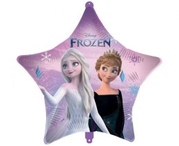 Balon foliowy Kraina Lodu, Frozen w kształcie gwiazdki z ciężarkiem, 46 cm Procos