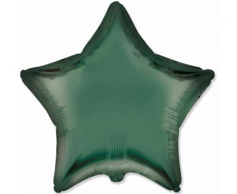 Balon foliowy gwiazdka, satynowa, ciemno zielona, 45cm, Flexmetal Flexmetal Balon foliowy gwiazdka, satynowa, ciemno zielona, 45cm, Flexmetal Flexmetal