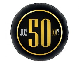 Balon foliowy na 50 urodziny - Już 50-ka?, 46cm Godan