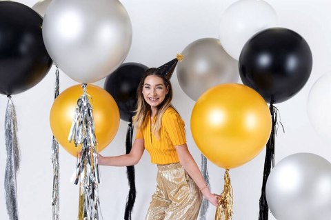 Balon lateksowy Gigant, Czarny, Pastel Black, 60cm, 1szt Partydeco Balon lateksowy Gigant, Czarny, Pastel Black, 60cm, 1szt Partydeco