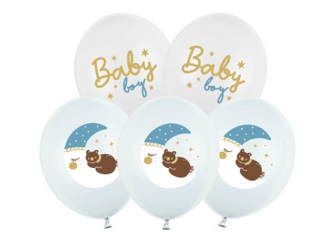 Balony 30 cm, Baby boy, 6szt. Partydeco Balony 30 cm, Baby boy, 6szt. Partydeco
