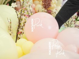 Balony Kalisan Macaron Pale Pink, różowy, 30 cm, 100 szt. Kalisan
