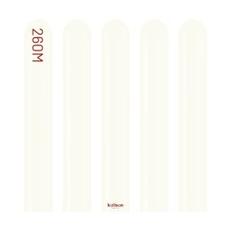 Balony do modelowania 260M, Retro White, 115cm, 100 szt. Kalisan