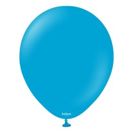 Balony lateksowe Caribbean Blue, niebieskie, 13cm, 100 szt. Kalisan