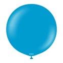 Balony lateksowe Caribbean Blue, niebieskie, 45cm, 25 szt. Kalisan