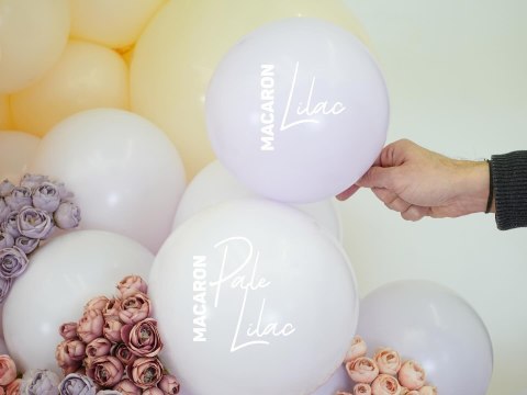Balony lateksowe Macaron Pale Lilac, fioletowy, 45 cm, 25 szt. Kalisan Balony lateksowe Macaron Pale Lilac, fioletowy, 45 cm, 25 szt. Kalisan
