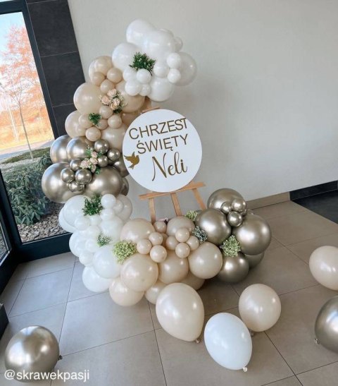Balony lateksowe, Złote, Szampańskie, Shiny, Chrome, 47,5 cm, 25 szt. Gemar Balony lateksowe, Złote, Szampańskie, Shiny, Chrome, 47,5 cm, 25 szt. Gemar
