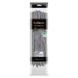 Balony lateksowe do modelownia 260M, Mirror Silver Nozzle Up, srebrny, 115 cm, 50 szt. Kalisan