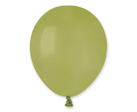 Balony lateksowe pastelowe zielone oliwkowe 98, 12cm, 100 szt. Gemar Balony lateksowe pastelowe zielone oliwkowe 98, 12cm, 100 szt. Gemar