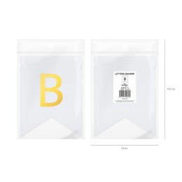 Baner DIY 16x12 cm - literka B Flowballoons