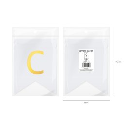 Baner DIY 16x12 cm - literka C Flowballoons