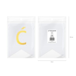 Baner DIY 16x12 cm - literka Ć Flowballoons