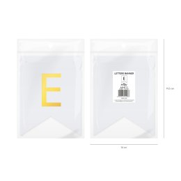 Baner DIY 16x12 cm - literka E Flowballoons