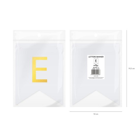Baner DIY 16x12 cm - literka Ę Flowballoons Baner DIY 16x12 cm - literka Ę Flowballoons