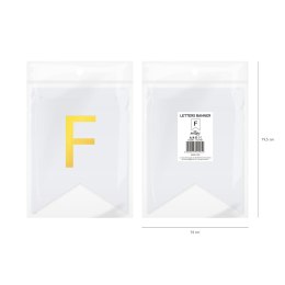 Baner DIY 16x12 cm - literka F Flowballoons