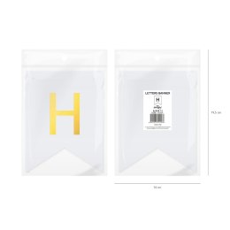 Baner DIY 16x12 cm - literka H Flowballoons