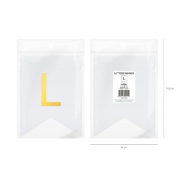 Baner DIY 16x12 cm - literka L Flowballoons