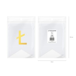 Baner DIY 16x12 cm - literka Ł Flowballoons