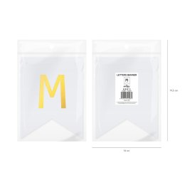 Baner DIY 16x12 cm - literka M Flowballoons