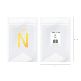 Baner DIY 16x12 cm - literka Ń Flowballoons