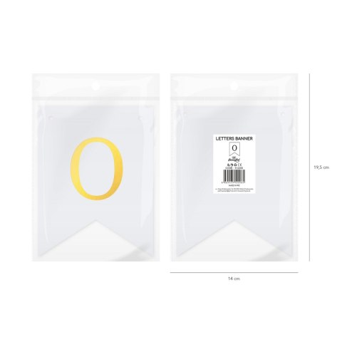Baner DIY 16x12 cm - literka O Flowballoons Baner DIY 16x12 cm - literka O Flowballoons