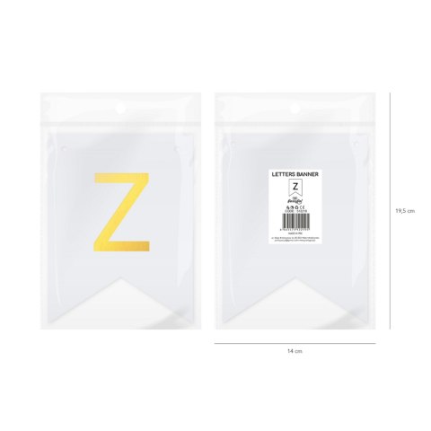 Baner DIY 16x12 cm - literka Z Flowballoons Baner DIY 16x12 cm - literka Z Flowballoons
