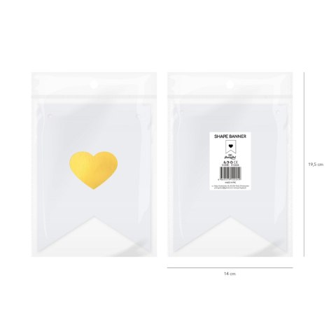 Baner DIY 16x12 cm - serce Flowballoons Baner DIY 16x12 cm - serce Flowballoons