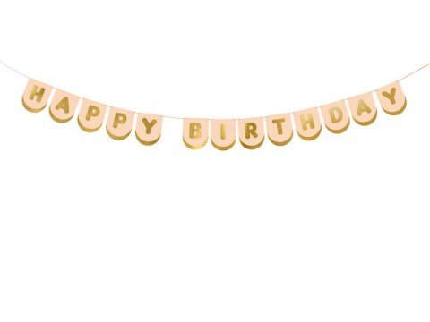 Baner Happy Birthday, 150cm Partydeco Baner Happy Birthday, 150cm Partydeco