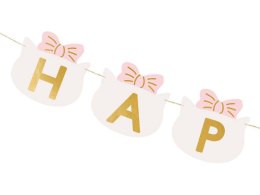 Baner Happy Birthday Kotki, 2.8 m Partydeco