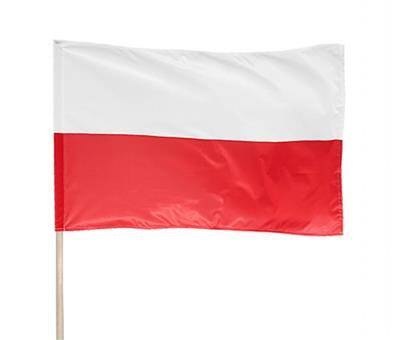Flaga narodowa na drzewcu 120cm Arpex Flaga narodowa na drzewcu 120cm Arpex