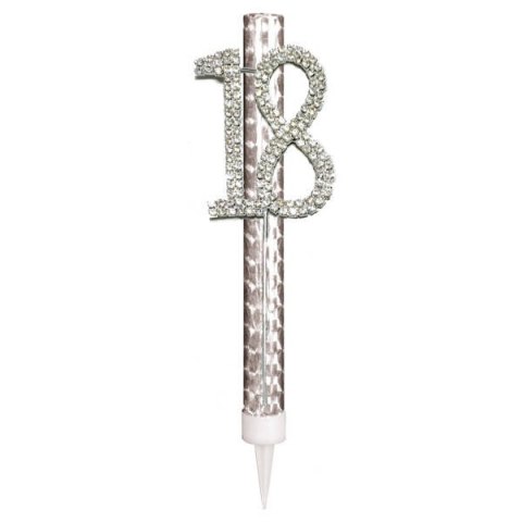 Fontanna, 18 urodziny, srebrna, 15cm Amscan / Anagram Fontanna, 18 urodziny, srebrna, 15cm Amscan / Anagram