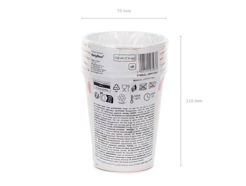 Kubeczki Koń, 220 ml, 6 szt Partydeco Kubeczki Koń, 220 ml, 6 szt Partydeco