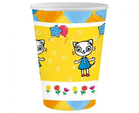 Kubeczki papierowe Kicia Kocia 250 ml, 6szt. Godan Kubeczki papierowe Kicia Kocia 250 ml, 6szt. Godan