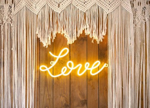 Neon LED - Love, biały, 61x27,4 cm Partydeco Neon LED - Love, biały, 61x27,4 cm Partydeco