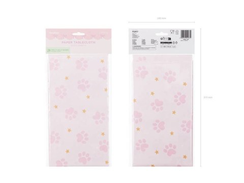 Obrus papierowy Łapki, 180x120 cm Partydeco Obrus papierowy Łapki, 180x120 cm Partydeco
