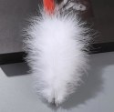 Piórka dekoracyjne Długie - Białe, 14cm, 100 sztuk VivaParty