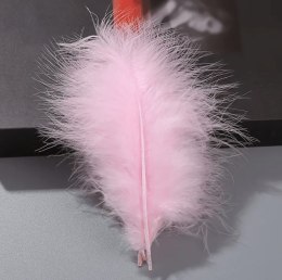 Piórka dekoracyjne Długie - Różowe, 14cm, 100 szt VivaParty
