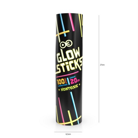 Świecące bransoletki fluorescencyjne, opaski party 100szt. PartyPal Świecące bransoletki fluorescencyjne, opaski party 100szt. PartyPal