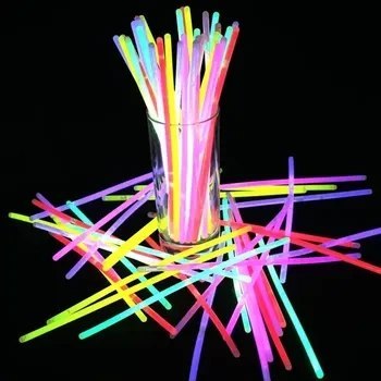 Świecące bransoletki fluorescencyjne, opaski party 100szt. PartyPal Świecące bransoletki fluorescencyjne, opaski party 100szt. PartyPal