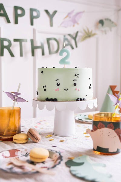 Świeczka urodzinowa Cyferka 2, jasny niebieski, 5,5cm Partydeco Świeczka urodzinowa Cyferka 2, jasny niebieski, 5,5cm Partydeco