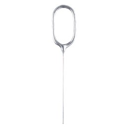 Zimne ognie srebrna cyfra 0, 17cm Amscan / Anagram