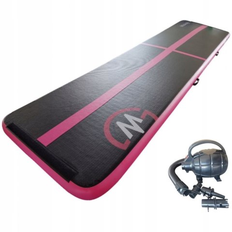 AirTrack Dmuchana Mata Gimnastyczna MASTER 500 x 100 x 10 cm Black-Pink AirTrack Dmuchana Mata Gimnastyczna MASTER 500 x 100 x 10 cm Black-Pink