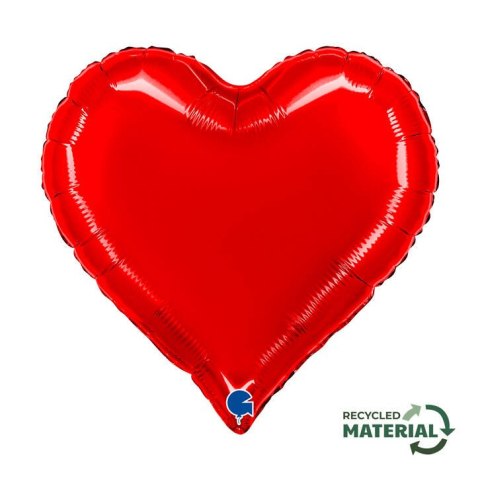 Balon Foliowy - Czerwone Serce 46cm, Sweetie Heart, Grabo Grabo Balon Foliowy - Czerwone Serce 46cm, Sweetie Heart, Grabo Grabo