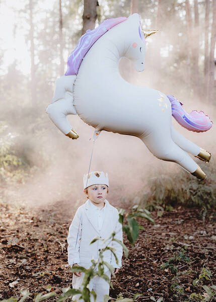 Balon foliowy Jednorożec, Unicorn, 113x83 cm Partydeco Balon foliowy Jednorożec, Unicorn, 113x83 cm Partydeco