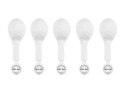 Balony świecące LED 30 cm, białe, 5szt Partydeco
