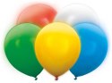 Balony świecące LED 30 cm, mix kolorów, 5szt Partydeco