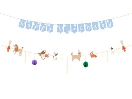 Baner Happy Birthday Pieski, 210 cm Partydeco